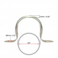 Uxcell 3 4inch Rigid Pipe Strap 2 Holes Tube Straps Iron Tension Clip Clamp 50pcs