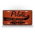 Signsandtagsonline Pilot Gift License Plate Airplane Propeller Aviation Auto Tag Pilots Looking Down On People Since 1903