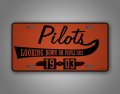 Signsandtagsonline Pilot Gift License Plate Airplane Propeller Aviation Auto Tag Pilots Looking Down On People Since 1903