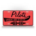 Signsandtagsonline Pilot Gift License Plate Airplane Propeller Aviation Auto Tag Pilots Looking Down On People Since 1903