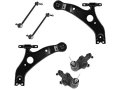 Control Arm Ball Joint Sway Bar Link Kit 6 Piece For 2004-2010 Toyota Sienna 