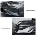 Keenso Car Front Bumper Fog Light Trim Corner Mesh Grill Side Air Vent Lights Exterior Cover Replacement For Mercedes-benz Cle