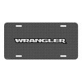 Jeep Wrangler On Front Mesh Grill Graphic Special Aluminum Metal License Plate Official Licensed