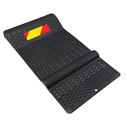 Electriduct Pack Of 6 Plastic Parking Mat Guides For Garage Vehicles Antiskid Car Safety Park Aid Black