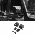 Cherocar For Jl Mirror Cover Rearviews Side Mirror Decoration Trim Kit 2018-2023 Jeep Wrangler Jlu Gladiator Jt Carbon Fibera 