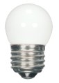 Satco S9161 Medium Light Bulb In White Finish 2 31 Inches Base Frost 