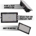 X Autohaux 2pcs Led License Plate Light White For Land Rover Discovery 2004-2016 3 2005-2009 Range Sport 2005-2013