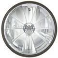 Adjure T70700-sr 7 Pie Cut Skull Bulb Cover Motorcycle Headlight With H4 