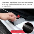 Xiter For Dodge Charger Carbon Fiber Leather Car Door Sill Scuff Plate Guard Sills Entry Protector Trim Autoparts Accessories