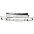 Perfect Fit Group 6696-2 Astro Grille Painted-silver W Chrome Center Bar Composite Headlight 