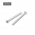 Uxcell 10 -24x2-3 8 Flat Head Machine Screws Phillips 304 Stainless Steel Bolts 25pcs