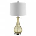 Safavieh Lighting Collection Finnley Amber Crackle 28-inch Bedroom Living Room Home Office Desk Nightstand Table Lamp Led Bulb