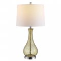 Safavieh Lighting Collection Finnley Amber Crackle 28-inch Bedroom Living Room Home Office Desk Nightstand Table Lamp Led Bulb