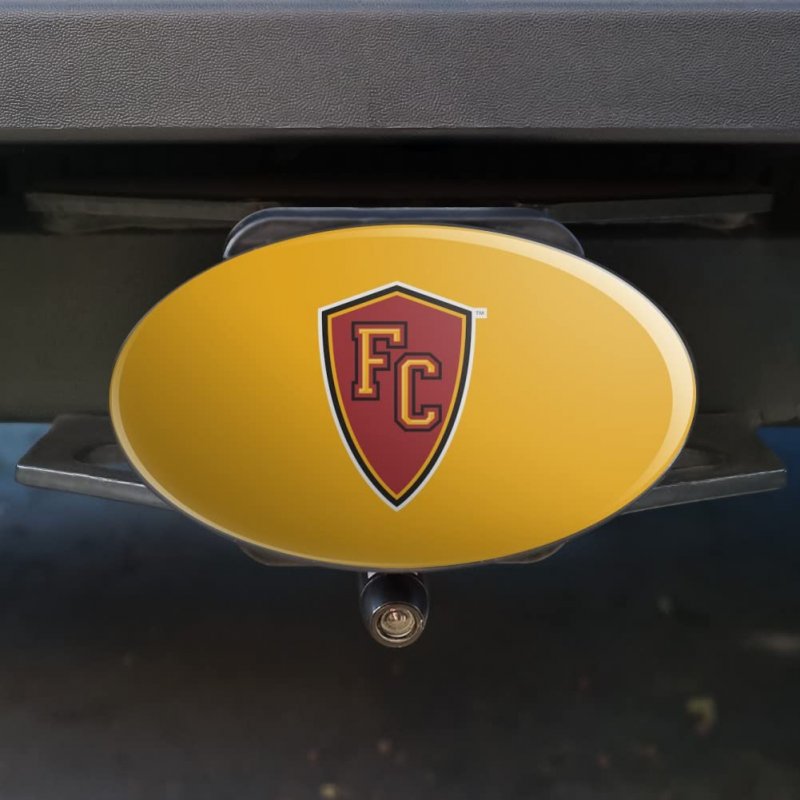 Flagler College Secondary Logo Oval Tow Hitch Cover Trailer Plug Insert 2 In Receiver Black Abs Plastic With Uv Resistant Resin
