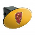 Flagler College Secondary Logo Oval Tow Hitch Cover Trailer Plug Insert 2 In Receiver Black Abs Plastic With Uv Resistant Resin 