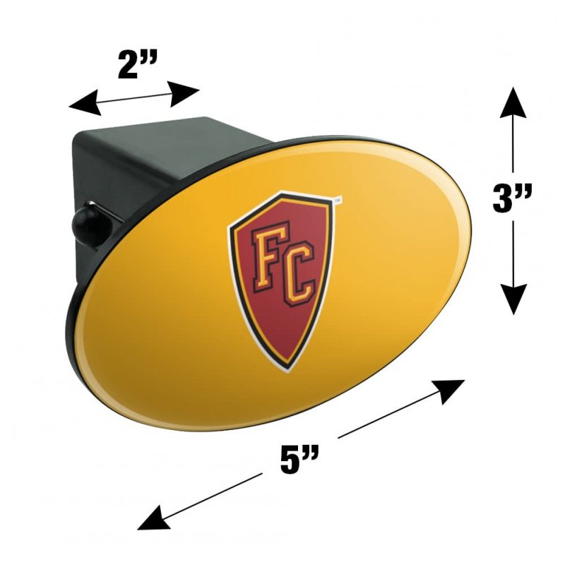 Flagler College Secondary Logo Oval Tow Hitch Cover Trailer Plug Insert 2 In Receiver Black Abs Plastic With Uv Resistant Resin