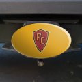 Flagler College Secondary Logo Oval Tow Hitch Cover Trailer Plug Insert 2 In Receiver Black Abs Plastic With Uv Resistant Resin