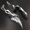 Xkh Group Motorcycle Motor Billet Alloy Teardrop Flame Custom Mirror For Yamaha Yzfr1 R1 R6 Fzr600 Yzf600r