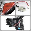 Dual Led Halo Ring Projector Chrome Housing Amber Corner Headlight Lamps Tool Kit Compatible With Ford F-150 09-14