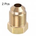 Uxcell Brass Pipe Fitting 3 8 Sae Flare Male 1 4 Female Thread Tubing Adapter Connector For Air Conditioner Refrigeration 2pcs