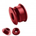 Dewhel Red Jdm Aluminum Manual Shift Cable Bushings Performance Upgrade For Ford Focus St Rs 2013-present 6 Speed Transmissions 