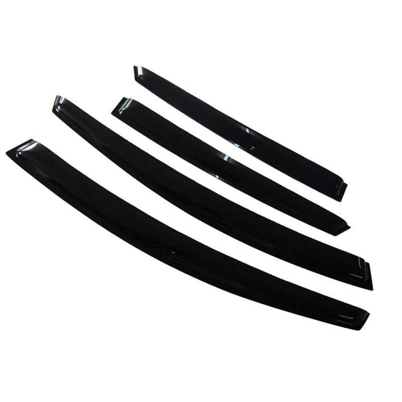 Window Visors For 2012 2018 Ford Focus Slim Style Smoke Tinted Acrylic Rain Guards Side Wind Deflectors 4 Piece Set