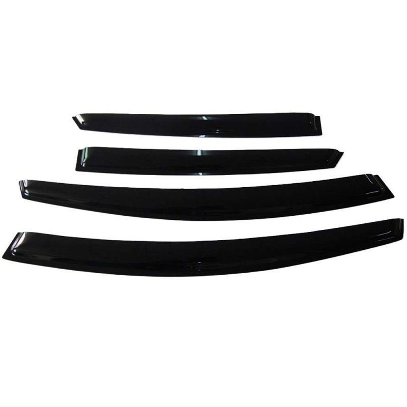 Window Visors For 2012 2018 Ford Focus Slim Style Smoke Tinted Acrylic Rain Guards Side Wind Deflectors 4 Piece Set