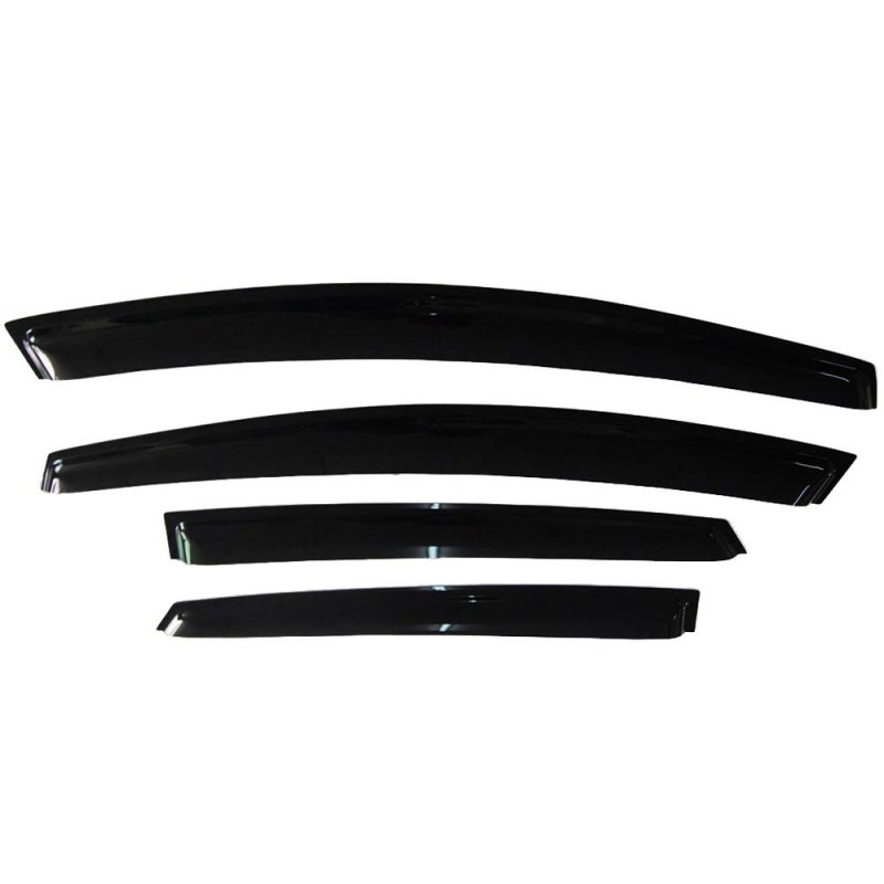 Window Visors For 2012 2018 Ford Focus Slim Style Smoke Tinted Acrylic Rain Guards Side Wind Deflectors 4 Piece Set