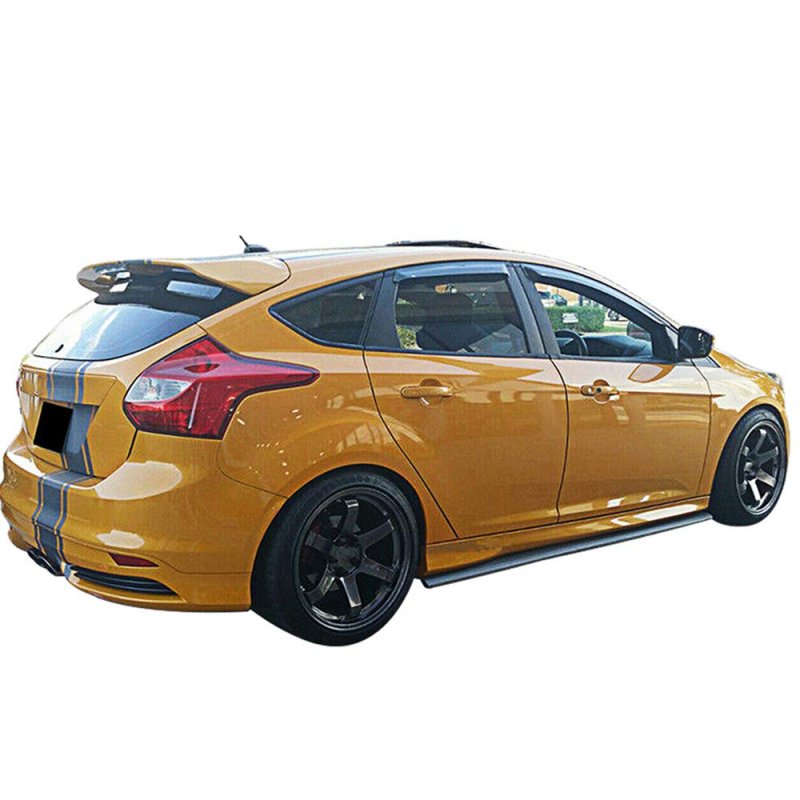 Window Visors For 2012 2018 Ford Focus Slim Style Smoke Tinted Acrylic Rain Guards Side Wind Deflectors 4 Piece Set