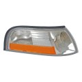 Side Marker Light Front Passenger For Mercury Grand Marquis 2003 2004 2005 Amber Clear Lens Plastic Housing Replacement 