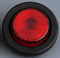 2 Round Red 9 Led Light Trailer Side Marker Clearance Grommet Plug Qty 4 
