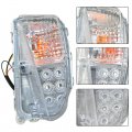 Wflnhb 2pcs Fog Lights Replacement For Toyota Prius 2012-2015 Drl Lamp Clear Lens Left Right Side Passenger Driver