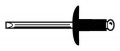 Blind Rivet 3 16inx0 825in Flange Pk250 