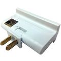 3 Outlet 2 Prong Polarized Lateral Swivel Wall Tap Adapter 15 Amp 125-volt White Pack 