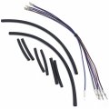 Httmt- 33cm Front Turn Signal Wiring Harness Extension 6 Wire Cables Compatible With 12 Handlebar 96-21 Fx Xl Flh Fxs P N
