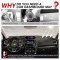 Autorder Compatible With Dashboard Cover Mat For Subaru Forester 2019-2023 Accessories Flannel Nonslip Dash Sunshade Glare Uv