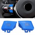 Steering Wheel Switch Button Cover 1 Pair M1 M2 Mode Fit For Bmw M3 M4 F80 F82 F83 Blue