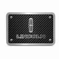 Ipick Image Made For Lincoln Logo 3d Carbon Fiber Texture Billet Aluminum 2 Inch Tow Hitch Cover