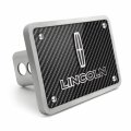 Ipick Image Made For Lincoln Logo 3d Carbon Fiber Texture Billet Aluminum 2 Inch Tow Hitch Cover