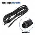 Uxcell 8 Pin 6 56ft Dash Cam Rear View Backup Camera Cable Reverse Car Recorder Cord 5 Pcs
