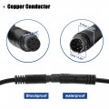 Uxcell 8 Pin 6 56ft Dash Cam Rear View Backup Camera Cable Reverse Car Recorder Cord 5 Pcs