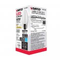 Satco 6pk 5 5w B11 Led 2700k Medium Base Frosted Dimmable 60w Equiv