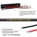 Vipmotoz Custom Full Led Side Marker Lights Compatible With 1997-2018 Jeep Wrangler Tj Jk W Bushwacker Flat Fender Flare Chrome