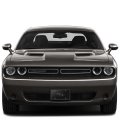 Dodge R T 3d Dark Gray Logo License Plate Black Stainless Steel 12 In X 6 Universal Fit Official Licensed Product