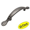 Cosmas 9980wn Weathered Nickel Cabinet Hardware Arched Handle Pull 3 Inch 76mm Hole Centers 5-1 2 Overall Length 25 Pack 