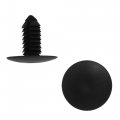 Uxcell 100 Pcs 8mm Hole Black Plastic Rivets Bumper Door Fastener Retainer Clips For Car