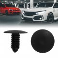 Uxcell 100 Pcs 8mm Hole Black Plastic Rivets Bumper Door Fastener Retainer Clips For Car