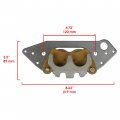 Caltric Front Left Brake Caliper Compatible With Polaris Ranger Crew 900 Diesel 2014