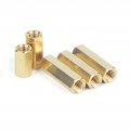 Khgwero Long Nut M5 L Hexagonal Brass Column Monitoring Security Camera Stud Internal Thread Female Spacers Pillars Color Size