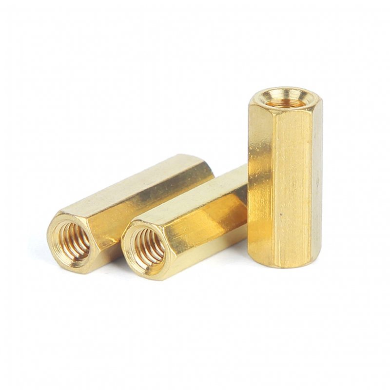 Khgwero Long Nut M5 L Hexagonal Brass Column Monitoring Security Camera Stud Internal Thread Female Spacers Pillars Color Size